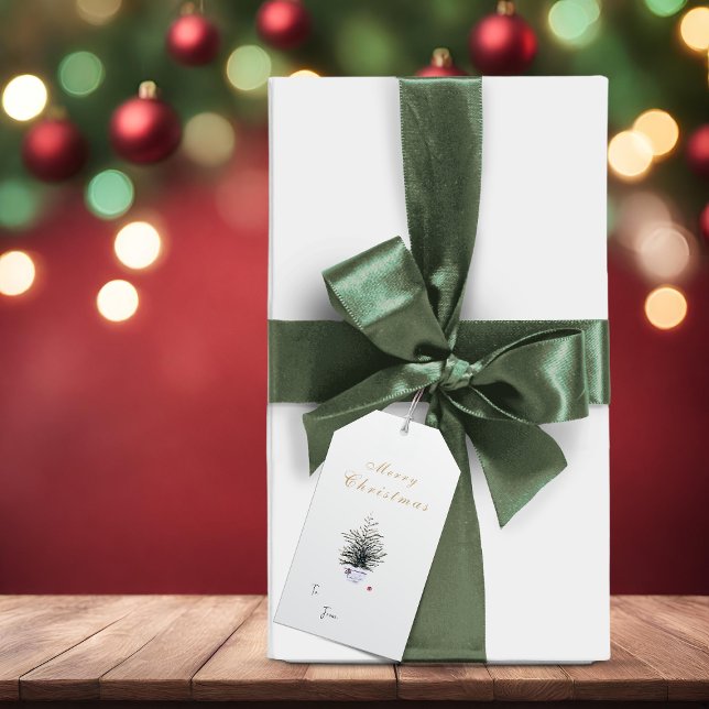 Rustikale Weihnachtsweihnachtsfeiertage Geschenkanhänger (Von Creator hochgeladen)