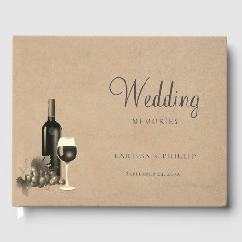 Rustikale Weingüterhochzeit Gästebuch