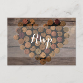Rustikale Weinkarte RSVP Karte
