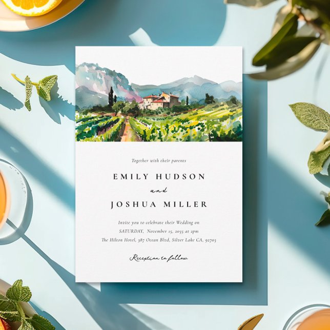 Rustikale Weinkellerei Hochzeit Einladung (Von Creator hochgeladen)