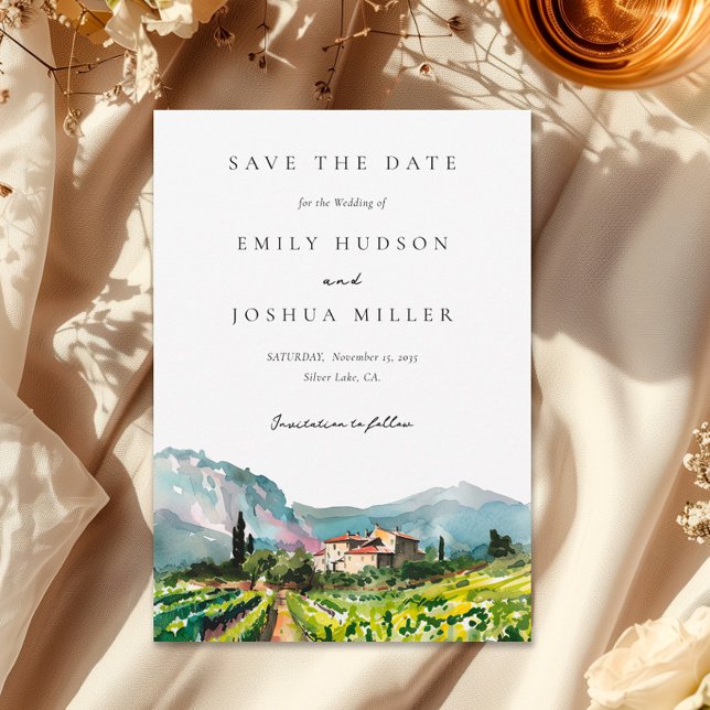 Rustikale Weinkellerei Hochzeit Save The Date (Von Creator hochgeladen)