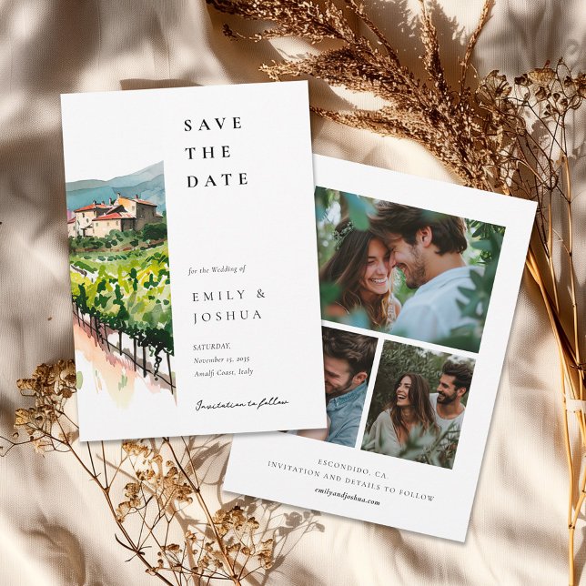 Rustikale Weinkellerei Hochzeit Save The Date (Von Creator hochgeladen)