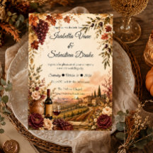 Rustikale Weinlese-Herbst-Hochzeit Eleganz