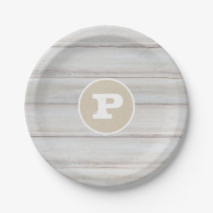 Rustikale Weiße Holz Shabby Chic Kraft Hochzeit Pappteller