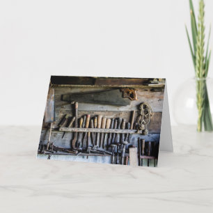 Rustikale Werkzeuge Karte