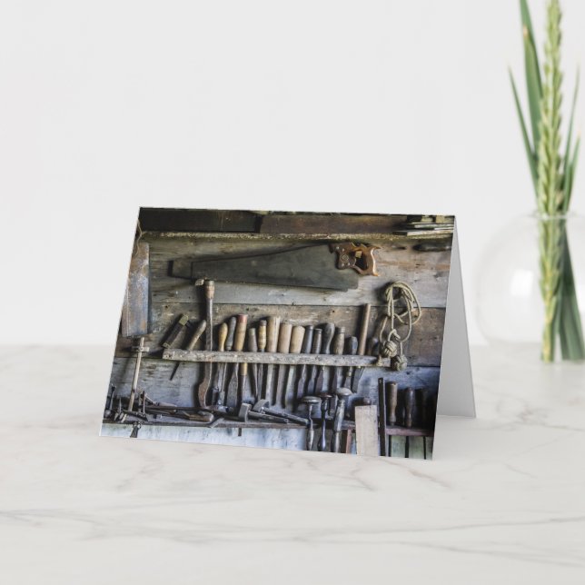 Rustikale Werkzeuge Karte (Vorderseite)