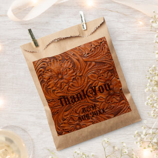 Rustikale Western Cowboy-Gastgeschenk Hochzeit Geschenktütchen