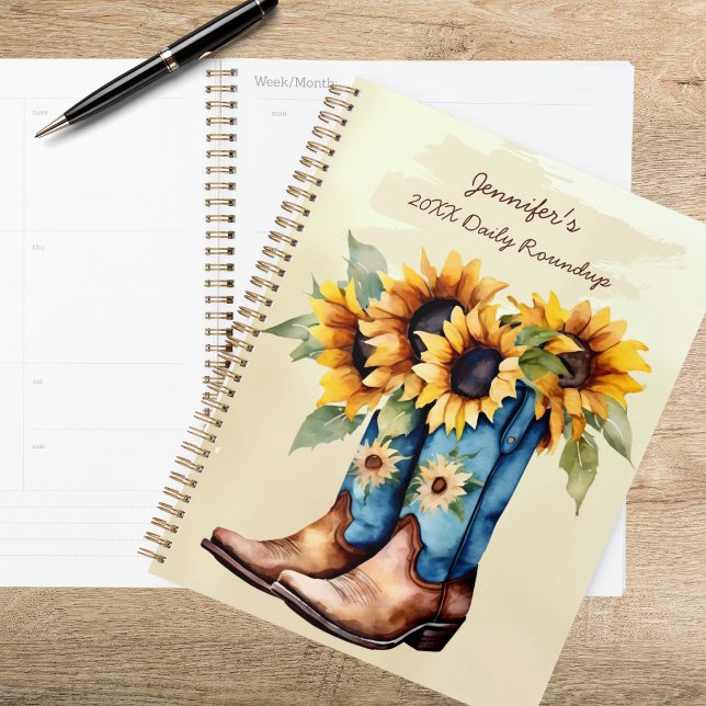 Rustikale Western-Cowboy-Stiefel & Sonnenblumen Planer (Von Creator hochgeladen)