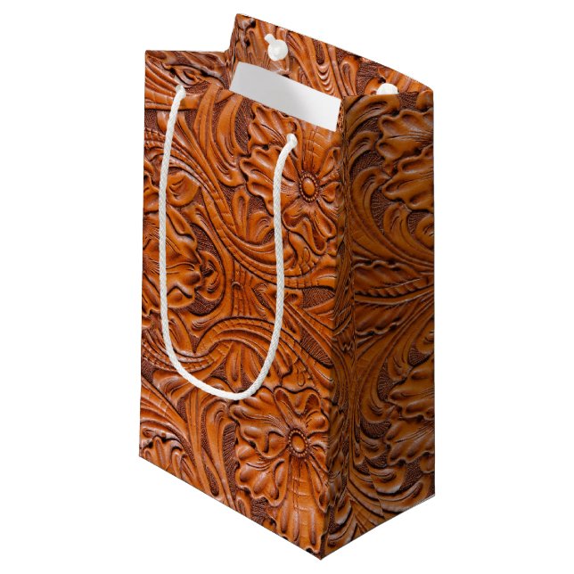 Rustikale Western Cowboyhochzeit Kleine Geschenktüte (Vorderseite Schrägansicht)