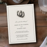 Rustikale Western-Huheisen Hochzeit im Vintage-Sti