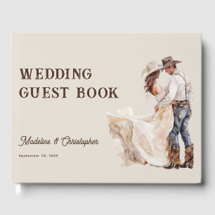 Rustikale Western Ranch Hochzeit Gästebuch