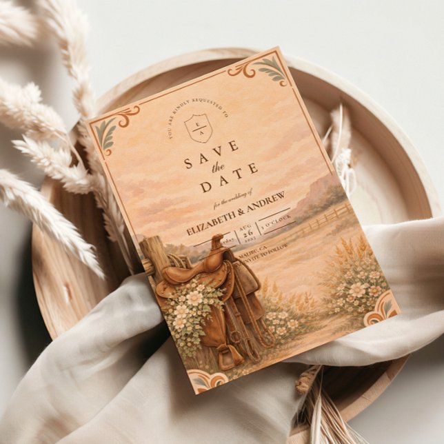 Rustikale Western-Ranch-Hochzeit Save The Date (Von Creator hochgeladen)