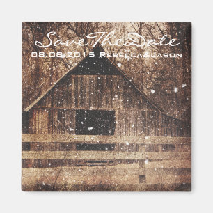 rustikale Western Wintermärsche Magnet