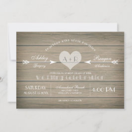Rustikale Whimsy Hochzeit Einladung