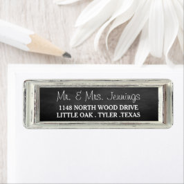 Rustikale White Frame & Chalkboard Hochzeitskollek