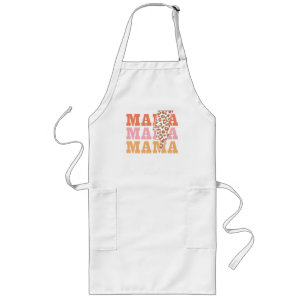 Rustikale Wiederholung "Mama" Lange Schürze