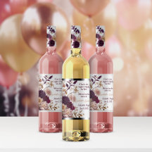Rustikale Wildblume Burgund & Blush Brautparty