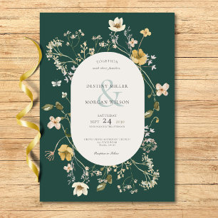 Rustikale Wildblume Einladung