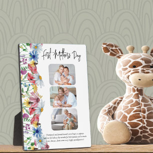 Rustikale Wildblume Erster Muttertag 3 Foto Fotoplatte