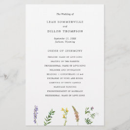 Rustikale Wildblume Flyer