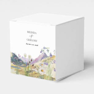 Rustikale Wildblume Hochzeit Geschenkschachtel