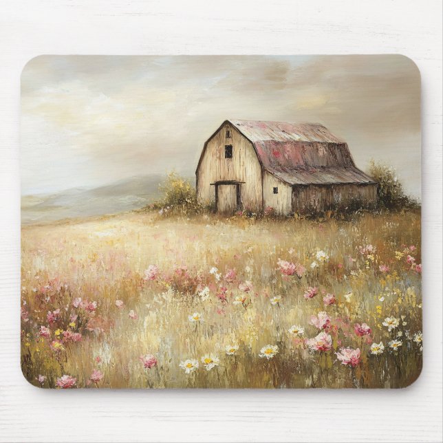 Rustikale Wildblume Mousepad (Vorne)