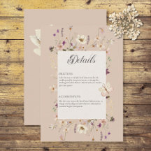 Rustikale Wildblume Rosa Details