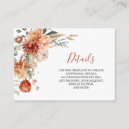 Rustikale Wildblume sinkt in Liebe Baby Dusche Det Begleitkarte