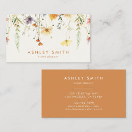 Rustikale Wildblume Visitenkarte