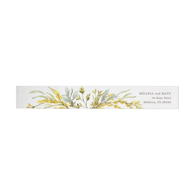 Rustikale Wildblume Watercolor Wreath Wedding (Person)