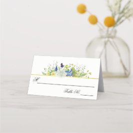 Rustikale Wildblumen Boho Floral Platzkarte