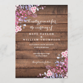 Rustikale Wildblumen Einladung