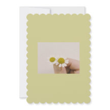 Rustikale Wildblumen-Flatcard – Minimalistische Da