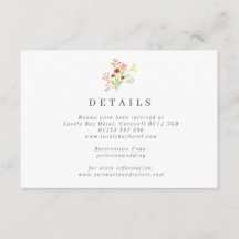 Rustikale Wildblumen Hochzeitkarte