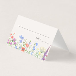 Rustikale Wildblumen-Hochzeitstisch-Nummern-Platzk