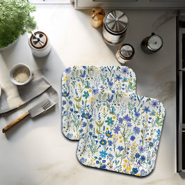 Rustikale Wildblumen Pappteller