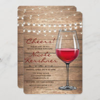 Rustikale Wine String Lights Bridal Dusche Einladu