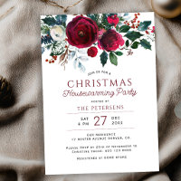 Rustikale Winter-Blumen-Haus-Einweihungsparty zu W