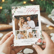 Rustikale Winter Botanische Blumenschrift 3 Foto