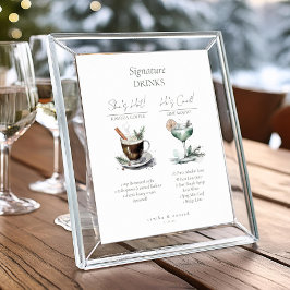 Rustikale Winter-Hochzeit - Signature Drinks ID104 Poster