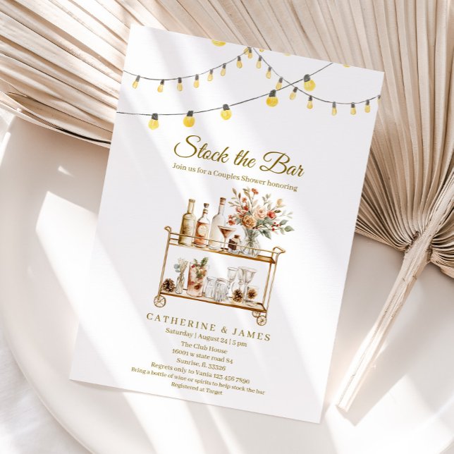 Rustikale Winter-Saitenleuchten aus Holz beleuchte Einladung (Von Creator hochgeladen)