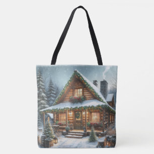 Rustikale Winter-/Weihnachtsschneekabine