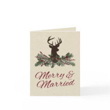 Rustikale Winterferien Pine Wedding Dankeschön Kar