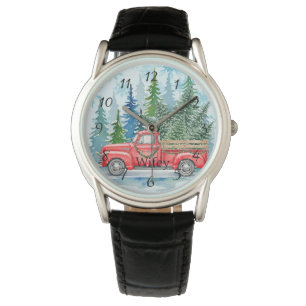 Rustikale Winterhochzeit Truck Wifey Gefallen Armbanduhr
