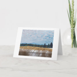 Rustikale Winterlandschaft im Gebirge Karte