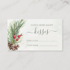 Rustikale Winterlandschaft Raten Sie, wie viele Ki Begleitkarte