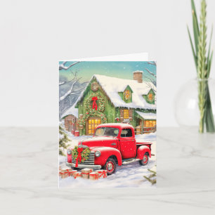 Rustikale Winterlandschaft Weihnachtsfest Frohe We Feiertagskarte