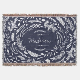 Rustikale Wintermonogramm Decke
