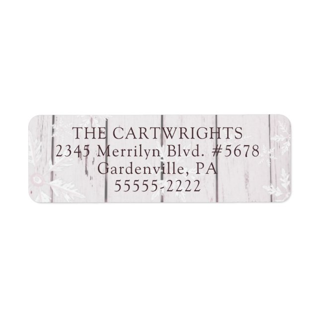 Rustikale Winterschneeflocken aus Weißholz (Vorne)