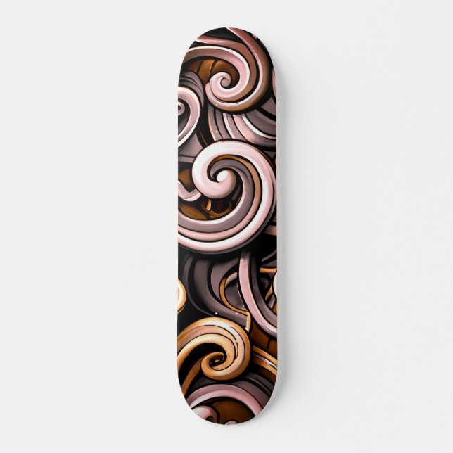 Rustikale Wirbel Skateboard (Vorne)